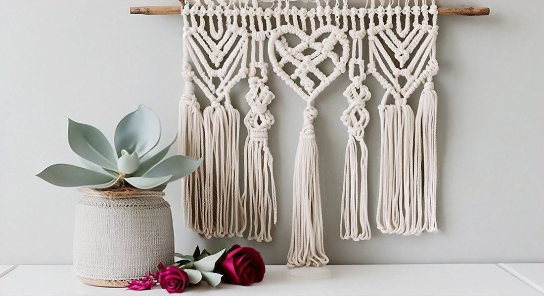 Sweet Knots of Love: DIY Macramé Valentine's Day Decor