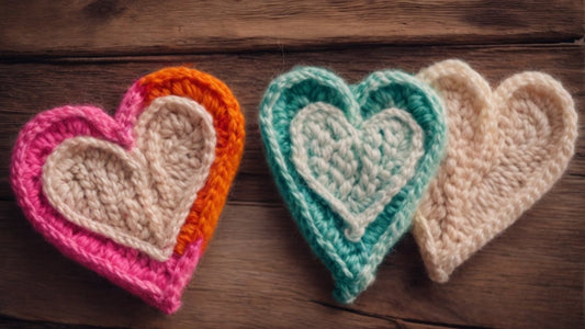 Love in Every Stitch: DIY Hand-Knit Heart Coasters for Valentine's Day - DiyCraftsProject