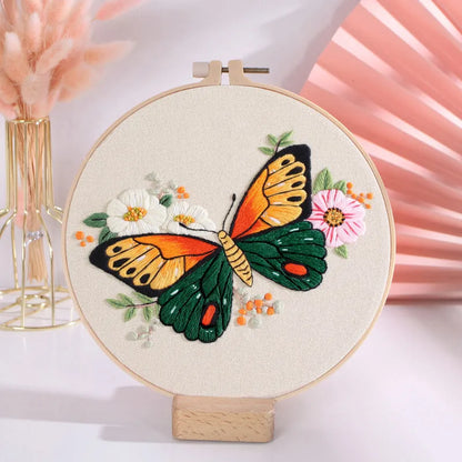 Butterfly Diy Manual Embroidery Material Bag