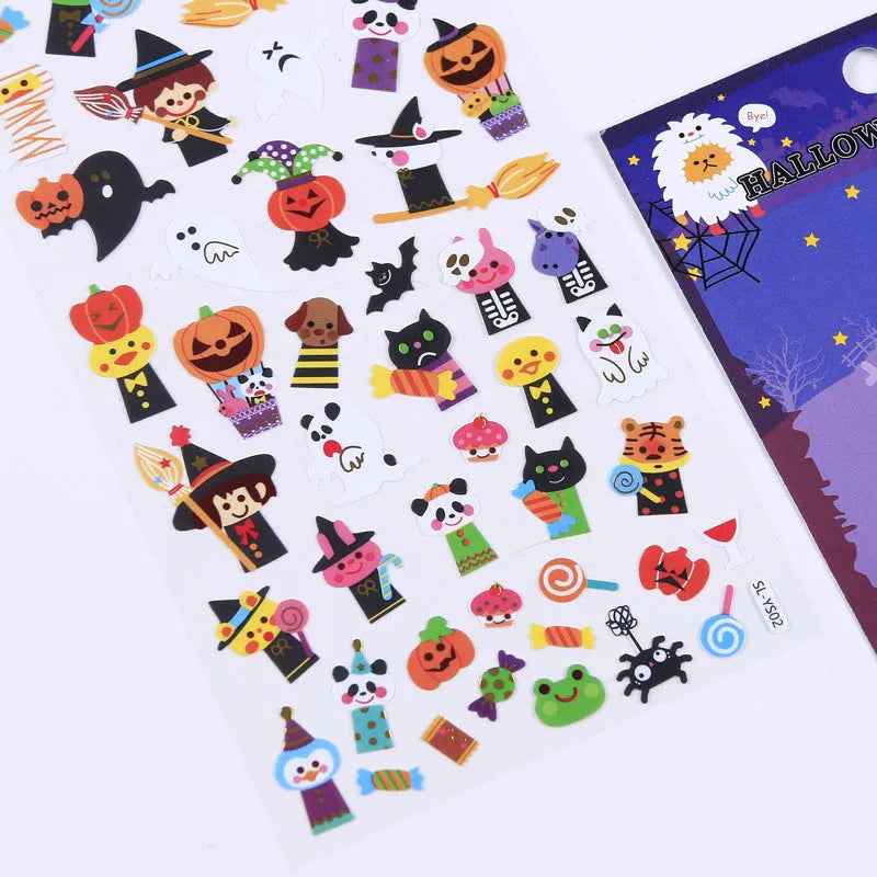 Halloween Gift Flat Adhesive PVC Stickers