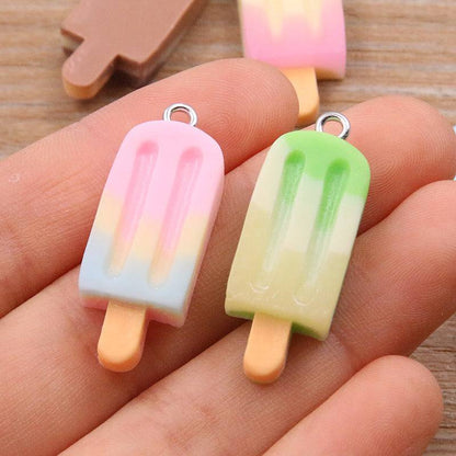 DIY Resin Accessories Gradient Popsicle Sticks Pendant