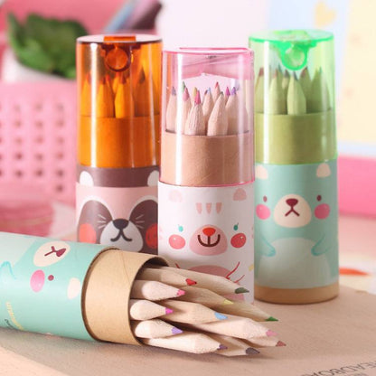 Cartoon 12 Color Pencil Children's Gift Student Stationery