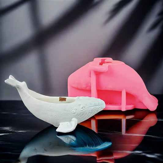 Whale Plaster Succulent Potted Silicone Mold