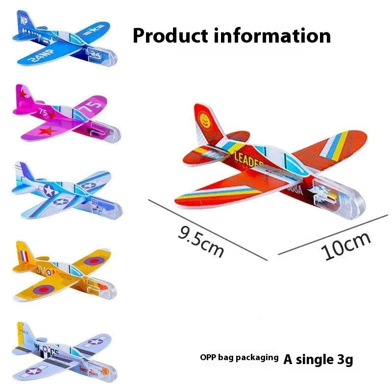 Children's Hand Throw DIY Assembly Cartoon Model Foam Mini Aircraft