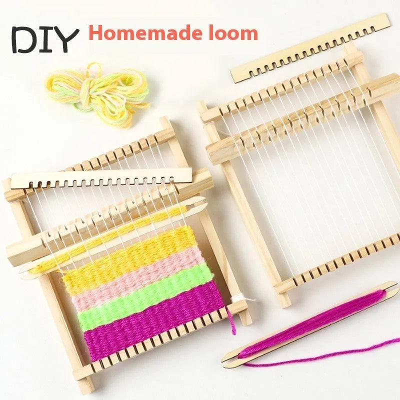 DIY Homemade Loom Technology Making Small Toys Creative Ancient Spinning