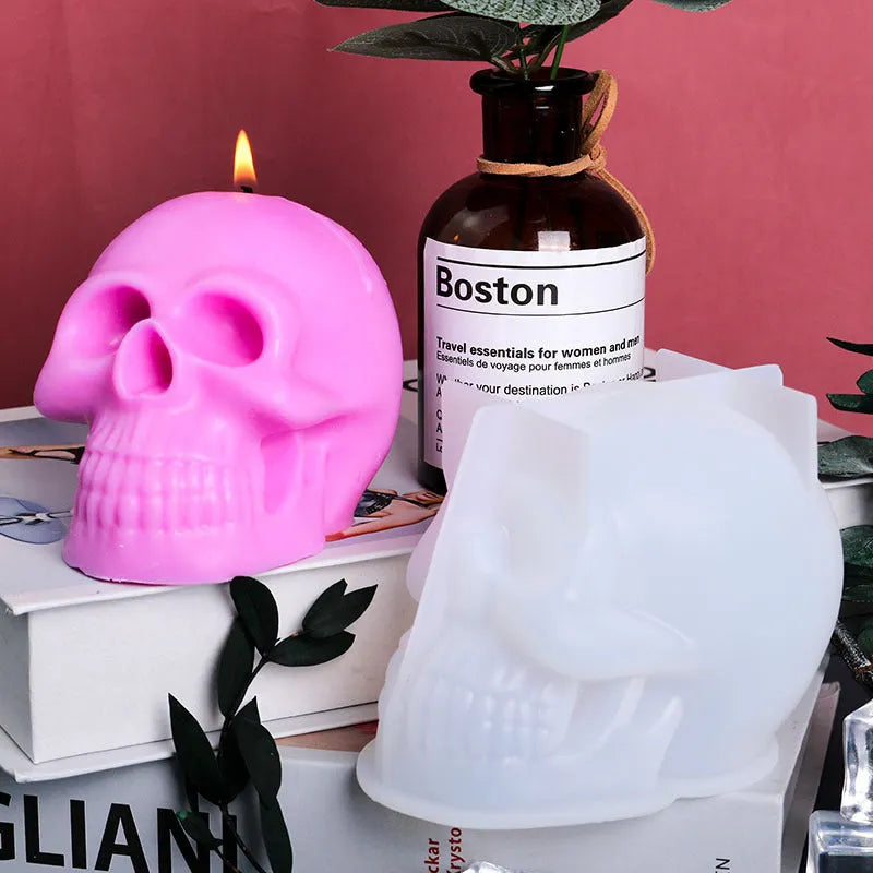 Irregular Skull Drip Mould Silicone Candle for Handmade Soap