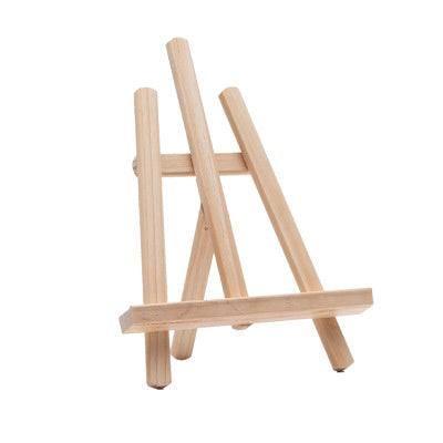 Portable Wooden Easel Stand for Phones and Tablets with Storage Desk Design