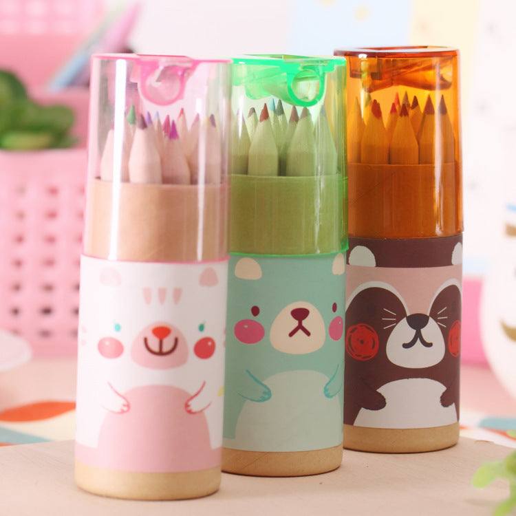 Cartoon 12 Color Pencil Children's Gift Student Stationery