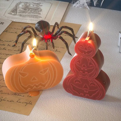 Halloween Candle & Epoxy Mold – Ghost, Pumpkin, Spider, and More 🎃