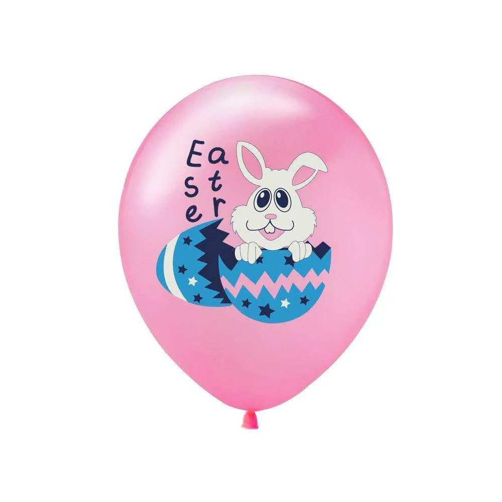 12-Inch Rabbit Easter Latex Balloons - Set of 3, Mixed Colors , 