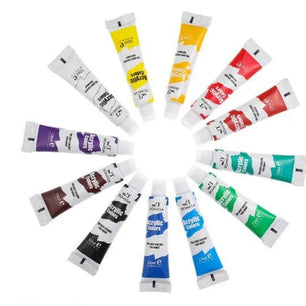 12 - color Acrylic Pigment Strip Gouache Watercolor Oil Painting Paints Full Set - DiyCraftsProject