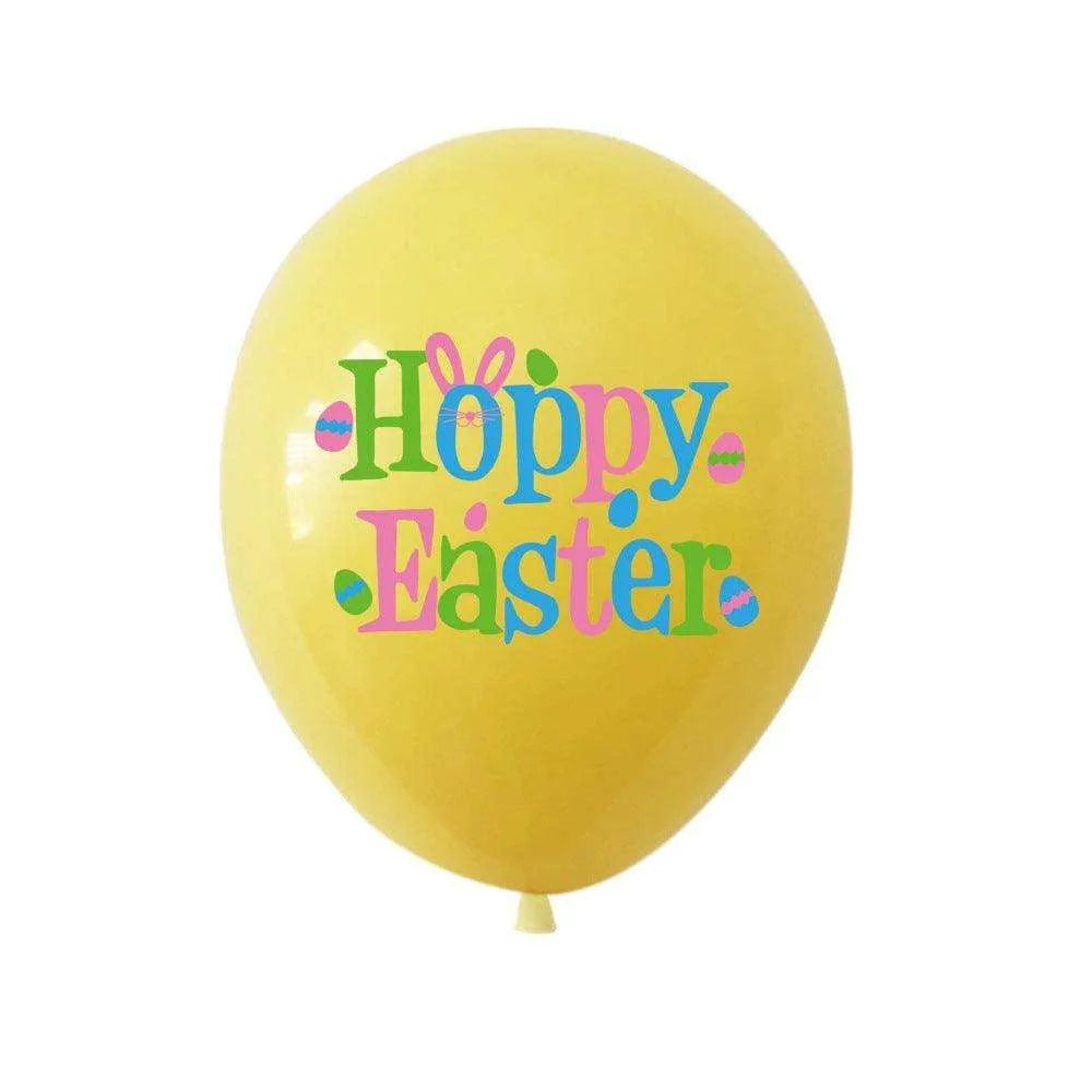 12-Inch Rabbit Easter Latex Balloons - Set of 3, Mixed Colors , 