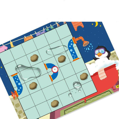 Little Penguin Bathing  Board Game Plane Puzzle