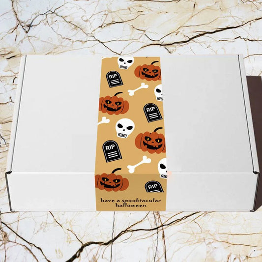 Halloween Self-adhesive Rectangular Sticker