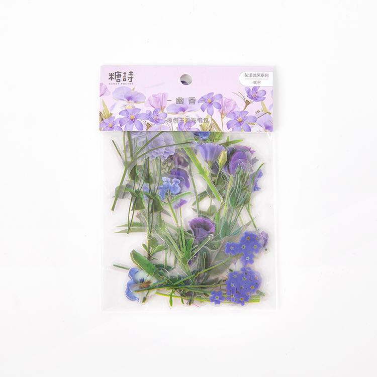 Flower Breeze PET-Aufklebertasche