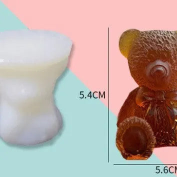 Molde de cubo de gelo em forma de urso