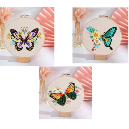 Butterfly Diy Manual Embroidery Material Bag