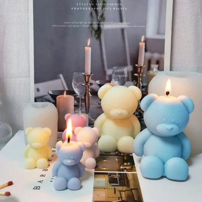 Bear Aromatherapy Candle DIY Handmade Ornaments Silicone Mold