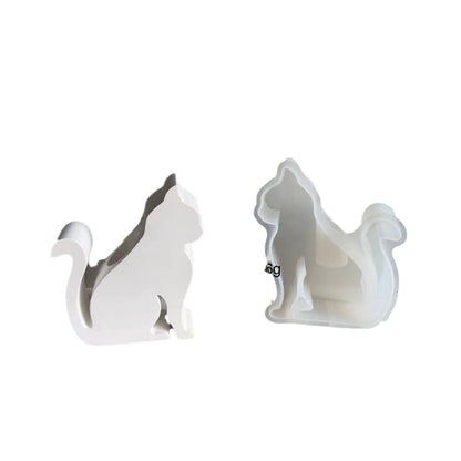 Silicone Animal Candlestick Plaster Mold