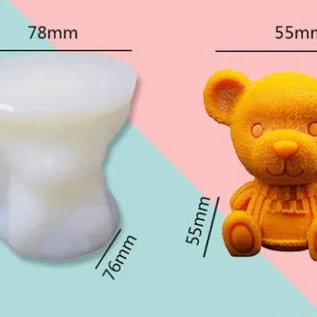 Molde de cubo de gelo em forma de urso