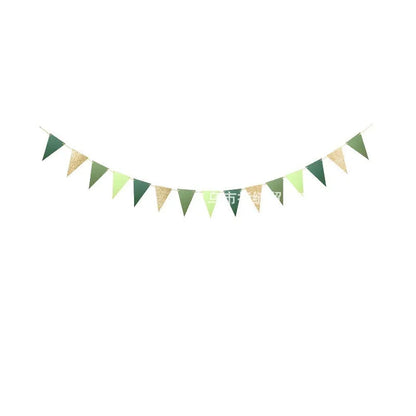 Dreieckige Flagge zum Aufhängen, Geburtstag, Hochzeit, Party, Dekoration, Zubehör, Bunting, Feiertagsszene, Layout, Banner