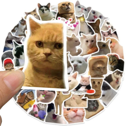 Cute Kitty Creative Cartoon Waterproof Stickers