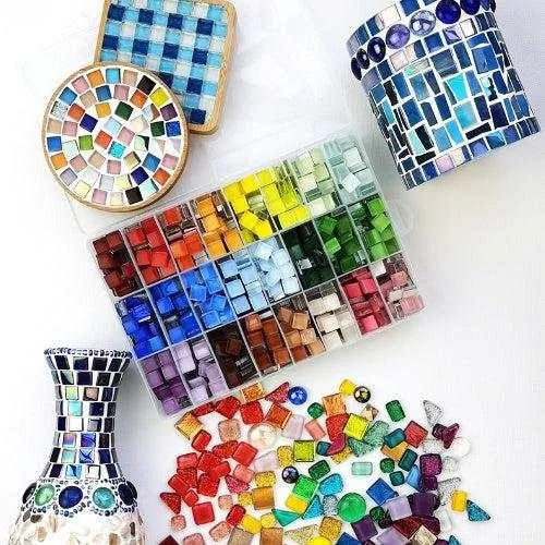 1cm DIY Kleine Partikel Kristall Mosaik Patch Handgemachte