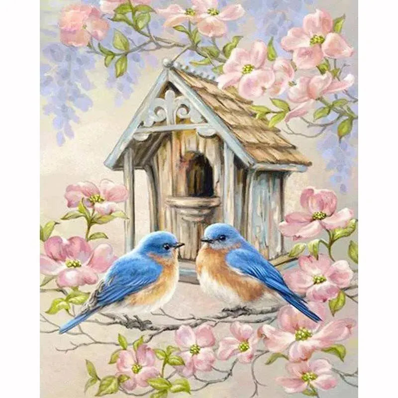 2 Birds Diamond Painting Kit Square Beads Or Round Drills Diamond Embroidery Set DIY Diamond Painting Animals Home Decor Making