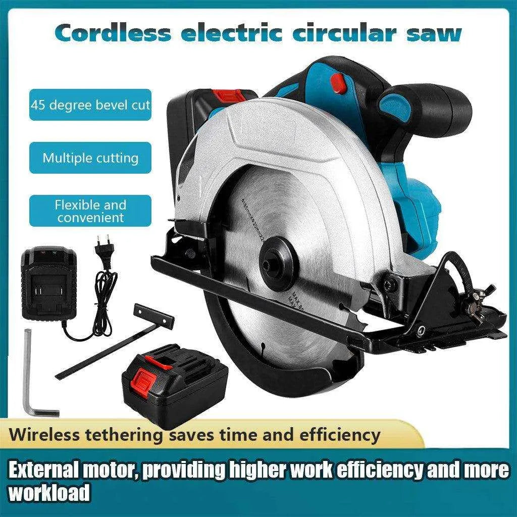 a cordless circular saw with instructions on how to use it