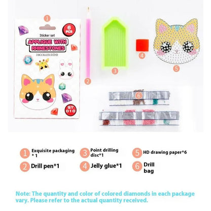 Children's Diamond Painting Notepaper Handmade Diy Creative Educational Toys