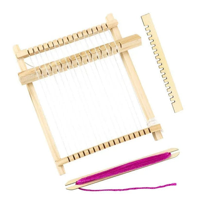 DIY Homemade Loom Technology Making Small Toys Creative Ancient Spinning