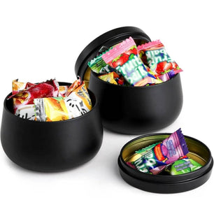 24 Black Big Belly Cans 4 Oz Tinplate Cans - DiyCraftsProject