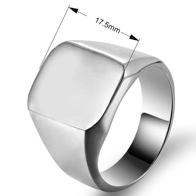 Personalisierter Mode-Burn-Ring aus Edelstahl für Männer, individuelle Accessoires, Party-Schmuck, Vatertagsgeschenk