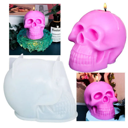 Irregular Skull Drip Mould Silicone Candle for Handmade Soap