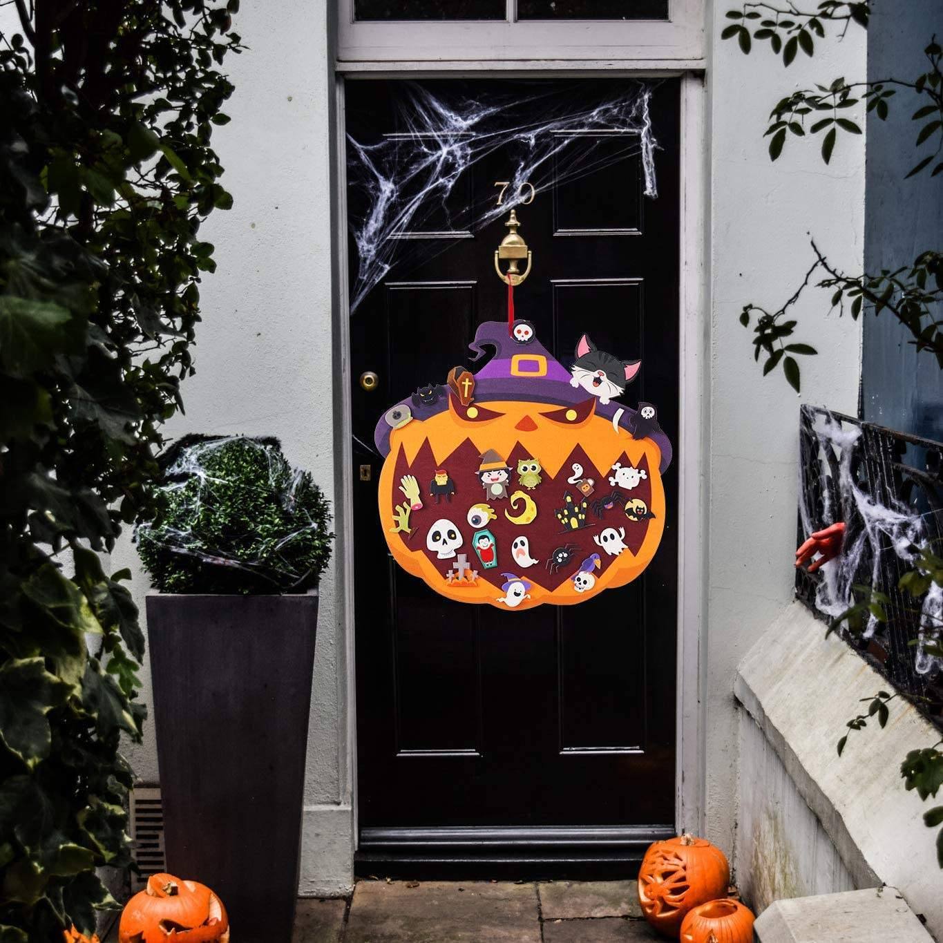 Halloween Felt DIY Pumpkin Decoration For Kids