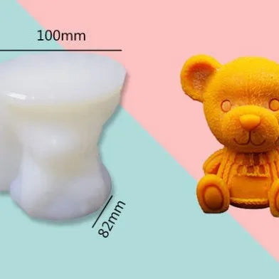 Molde de cubo de gelo em forma de urso