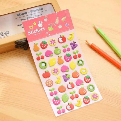 3D Foam Bubble Stickers Cute Mobile Phone, Planner, Laptop, Journal & Water Bottle Decoration Stickers DIY Puffy Sticker For Scrapbooking