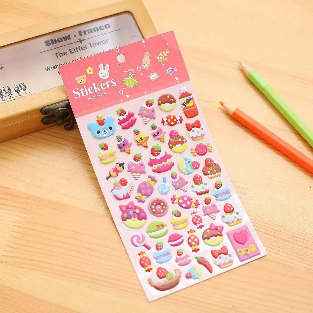 3D Foam Bubble Stickers Cute Mobile Phone, Planner, Laptop, Journal & Water Bottle Decoration Stickers DIY Puffy Sticker For Scrapbooking