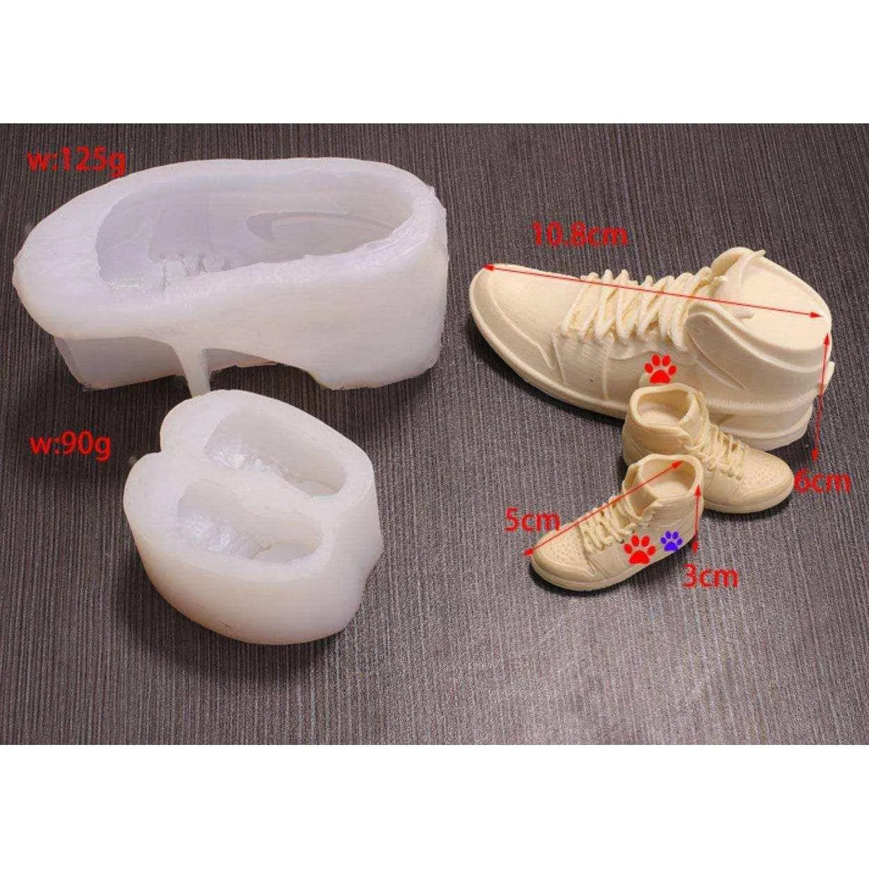 Sneaker Shoes Fondant Mold Baking Accessories Candle Molds Soap Mould Resin Casting