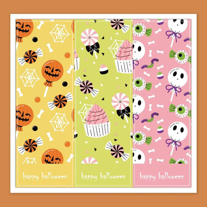 Halloween Self-adhesive Rectangular Sticker