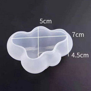 3D Cloud Mold Cloud Candle Transparent Silicone Mold - DiyCraftsProject