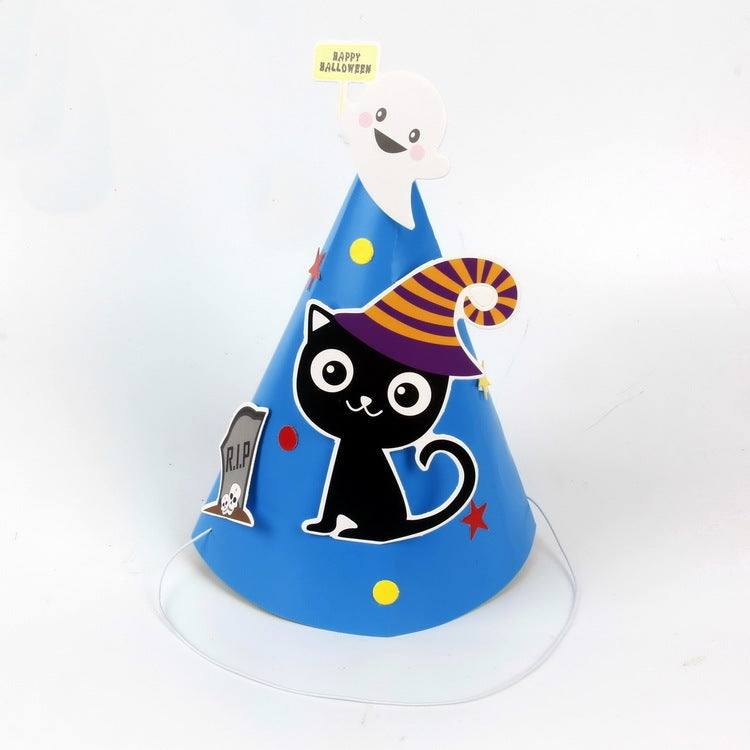 Halloween Supplies Paper Cartoon Hat Kids