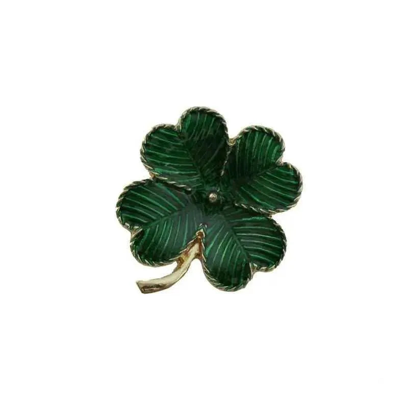 4 Leaf Clover Brooch Garment Accessories Lapel Pins 2pcs Brooches