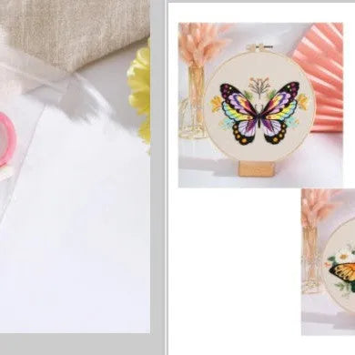 Butterfly Diy Manual Embroidery Material Bag