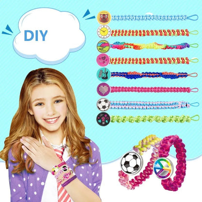 Juguetes educativos para hacer punto de pulsera de amistad DIY para niños