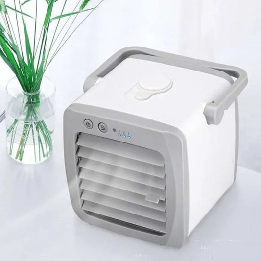 Mini Ventilador Elétrico de Ar Condicionado Móvel