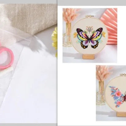 Butterfly Diy Manual Embroidery Material Bag