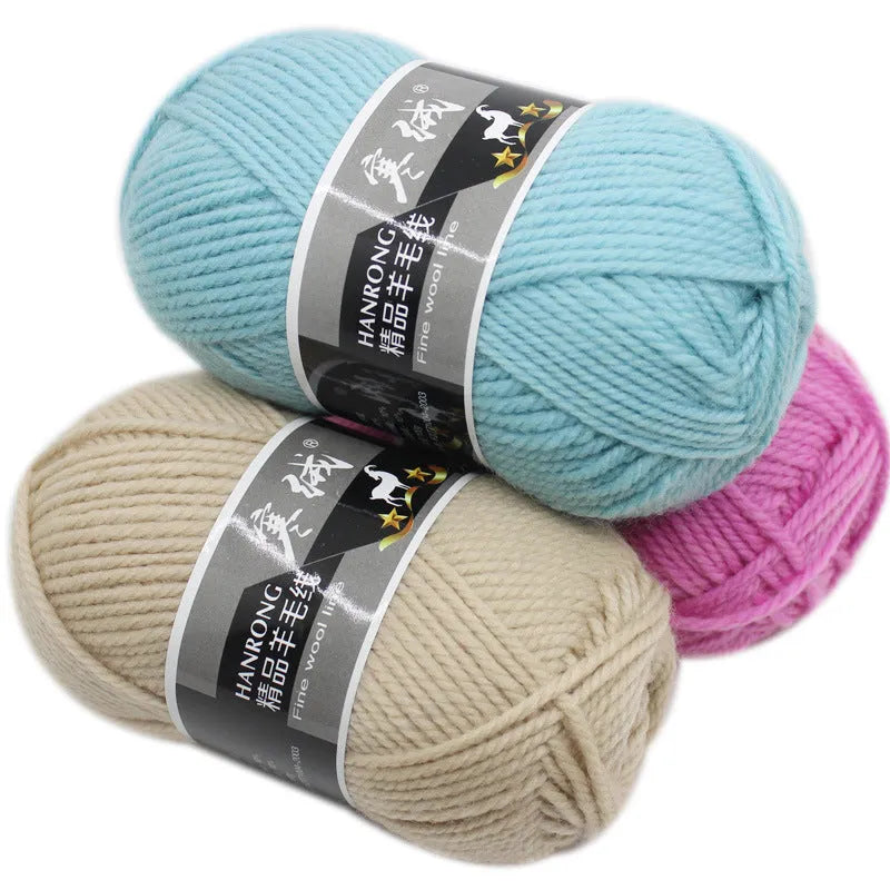 Cashmere Wool Ball Thick Knitting Yarn Ball Self-woven Woven Material Kit