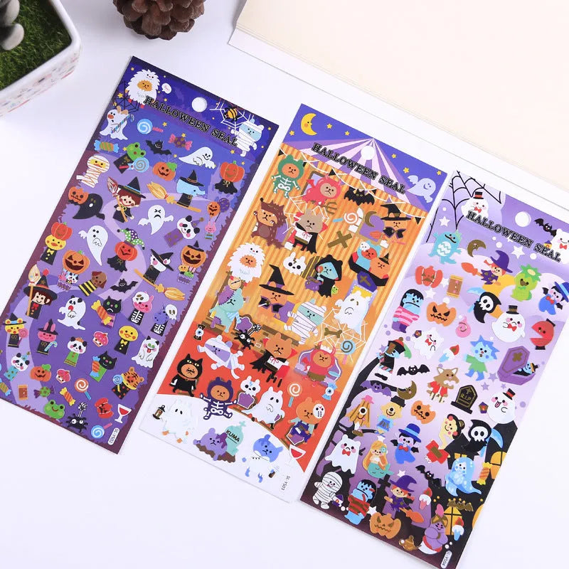 Halloween Gift Flat Adhesive PVC Stickers