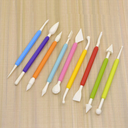 9 Fondant Engraving Pen Cake Graver Set